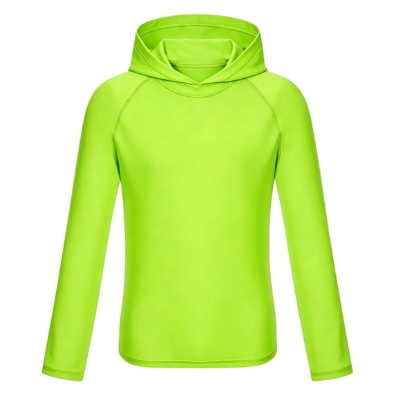Tfken Soft Tops For Boys Comfy Travel Daily Wear Rash Guard Comfortable Hooded T-Shirts Summer Solid Color Tees Casual Tshirts Child Classic Clothes Size 3-4 Years