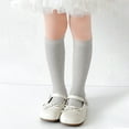 thumbnail image 1 of Tfken Stockings For Big Girls Child 1 Pairs Knee-High Stockings Mesh Grey Size 9-12 Years, 1 of 5