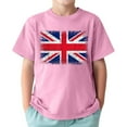 thumbnail image 1 of Tfken Summer Boys Tshirts Crew Neck Print Short Sleeve Tops Trendy Casual Summer Children Soft Tops Pink Size 1-2 Years, 1 of 3