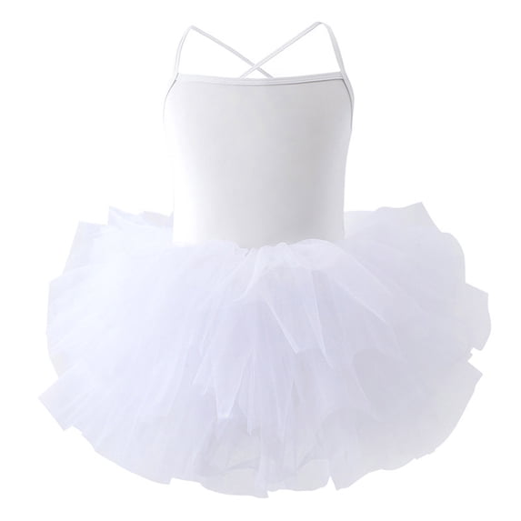 Tfken Summer Girls Dresses Off Shoulder Solid Color Tutu Tulle Dresses For Dance Performance Trendy Toddler Soft Clothes White Size 7-8 Years
