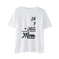 thumbnail image 1 of Tfken Summer Girls Tshirts Print Short Sleeve Crew Neck Tops Fashion Daily Wear Kids Comfortable Shirts Purple Size 9-10 Years, 1 of 3