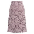 thumbnail image 1 of Tfken Summer Skirts For Women Solid Color Elastic Waist Lace Midi Skirts Trendy Daily Wear Female Comfortable Clothes Pink, 1 of 4