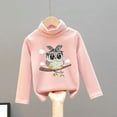 thumbnail image 1 of Tfken Sweater For Boys Children Turtleneck Long Sleeve Cartoon Print Fashion Warm Pullover Sweater Pink Size 12-18 Months, 1 of 3
