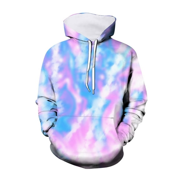 Tfken Sweatshirt For Toddler Boys Soft Hooded Tie Dye Hoodies Comfortable Purple Tops Size 5-6 Years