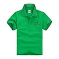 thumbnail image 1 of Tfken T-Shirts Child Little Boys Size 3-4 Years Solid Color Short Sleeve Soft Tee Classic-Fit Green Tops, 1 of 2