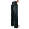 thumbnail image 1 of Tfken Teen Girls Jeans Relaxed Stretch Heart Print Straight-Leg Blue Mid Trousers Size 10-11 Years, 1 of 9