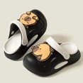 thumbnail image 1 of Tfken Todder Kids Girls Boys Garden Clogs Slippers Capybara Print Swivel Ankle Strap Fashion Non Eva Water Shoes Black Size 15-18 Months, 1 of 4