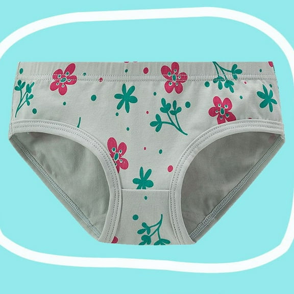 Tfken Toddler Baby Underwear Comfortable Leopard Print 1Pcs Mint Green Briefs Size 1-3 Years