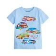thumbnail image 1 of Tfken Toddler Boys T Shirts Size 3-4 Years Short Sleeve Tees Cotton Casual Car Graphic Crewneck Summer Clothess Boy Tops Light Blue, 1 of 6