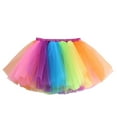 thumbnail image 1 of Tfken Toddler Child Girls Skirt Fashion Size 6-8 Years Patchwork Multicolour Mesh Cute Mini Skirts, 1 of 6
