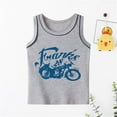 thumbnail image 1 of Tfken Toddler Children Boys Vest Car Print Sleeveless Summer Tops Crew Neck Blue Tank Size 6-7 Years, 1 of 3