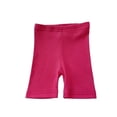 thumbnail image 1 of Tfken Toddler Girl Baby Shorts Solid Color Elastic Waist Charming Cute Straight-Leg Shorts Hot Pink Size 18-24 Months, 1 of 3