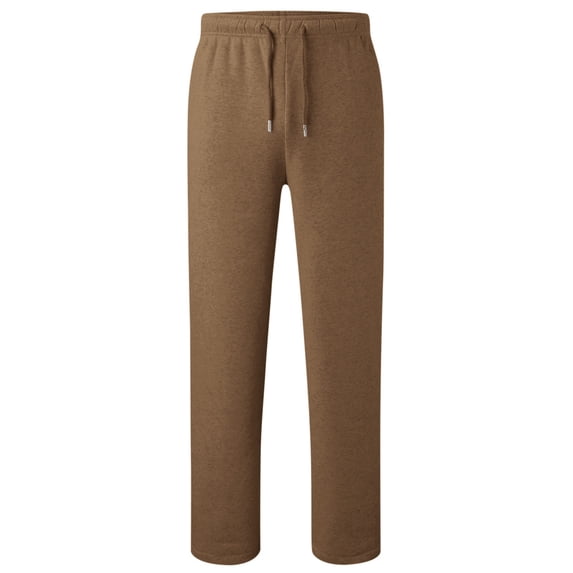 Tfken Toddler Boys Pants Comfortable Relaxed Drawstring Waist Sweatpant Straight-Leg Brown Trousers Size 5-6 Years