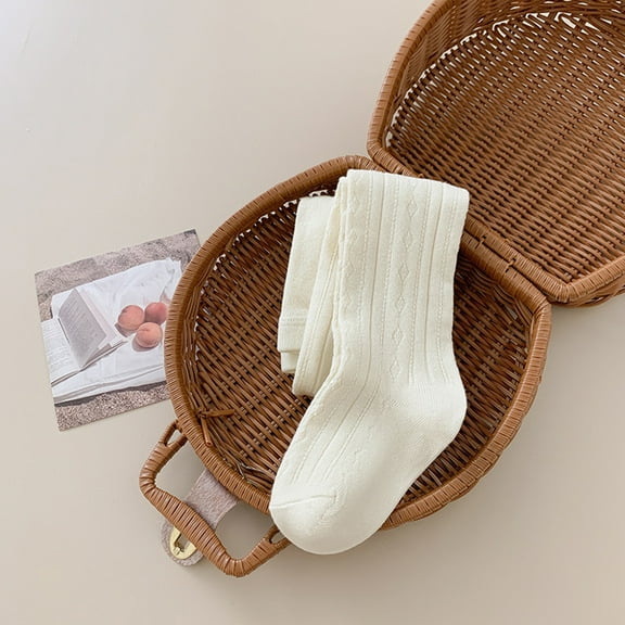 Tfken Toddler Toddler Stockings Size 12-24 Months Thigh-High 1 Pairs Shaper Beige