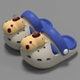 thumbnail image 1 of Tfken Toddler Unisex Child Garden Clogs Slippers Size 2-3 Years Eva Cartoon Decoration Breathable Girls Boys Sandals Swivel Ankle Strap Grey, 1 of 4