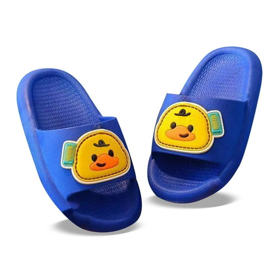 Tfken Toddler Unisex Child Sandals Fashion Cute Swivel Ankle Strap Girls Boys Slippers Blue Size 6-9 Months
