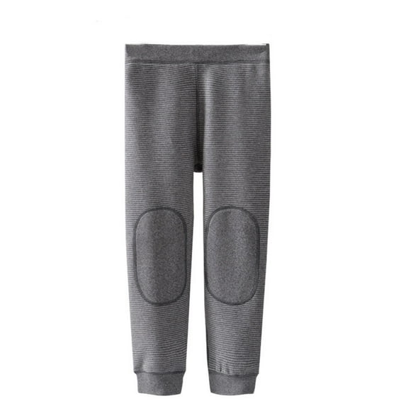 Tfken Trousers For Girls Toddler Warm Fleece Elastic Waist Casual Solid Color Grey Pants Size 4-5 Years