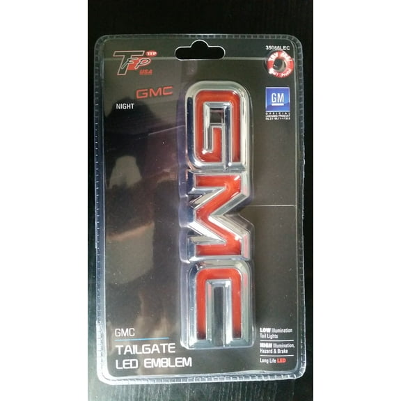 Tfp 35066Lec Led Tailgate Emblems Compatible With Gmc Lighted Logo Emblem