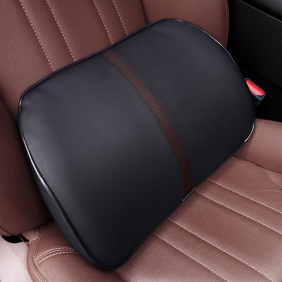 Tgbvmt 15.75" Car Lumbar Pillow Slow Rebound Foam Ergonomic Sitting Posture Correction 9 Massage Points Breathable Surface Full Curved Anti Slip Back Fatigue Relief for Car Office Home Seat Accessory