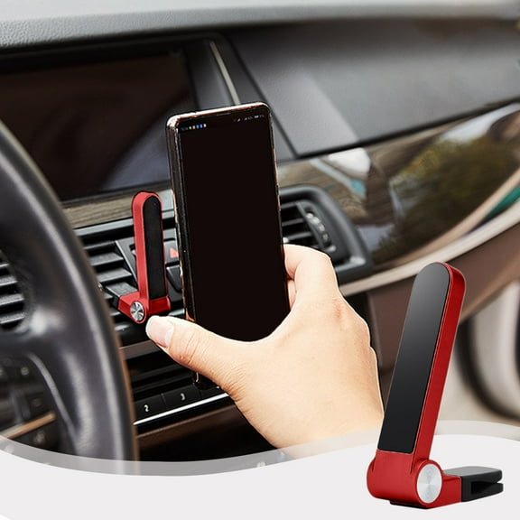 Tgbvmt 2.95 Inch Car AC Vent Magnetic Phone Mount Strong Adsorption Fixation Navigation View Support Tilt Angle Adjustable Universal for All Smart Phones Space Saving Auto Interior Bracket