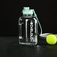thumbnail image 1 of Tgbvmt 2200ML Extra Large Capacity Sports Water Bottle BPA-Free Frosted Plastic Non-Slip Portable Drawstring Tea Infuser Leak-Proof for Outdoor Camping Hiking Students Couples Daily Use Easy to Clean, 1 of 6