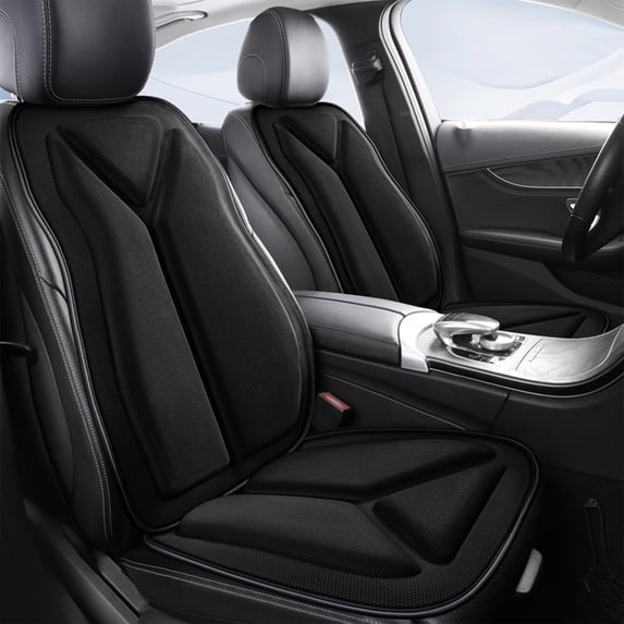 Tgbvmt 25.59 Inch Car Seat Cushion Backrest Combo 3D Cooling Structure Full Body Support Breathable Anti Deformation Pressure Relief All Season Universal For Cars Office Chair Driving Pad