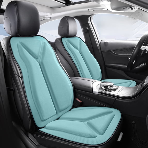 Tgbvmt 25.59 Inch Car Seat Cushion Backrest Combo 3D Cooling Structure Full Body Support Breathable Anti Deformation Pressure Relief All Season Universal For Cars Office Chair Driving Pad