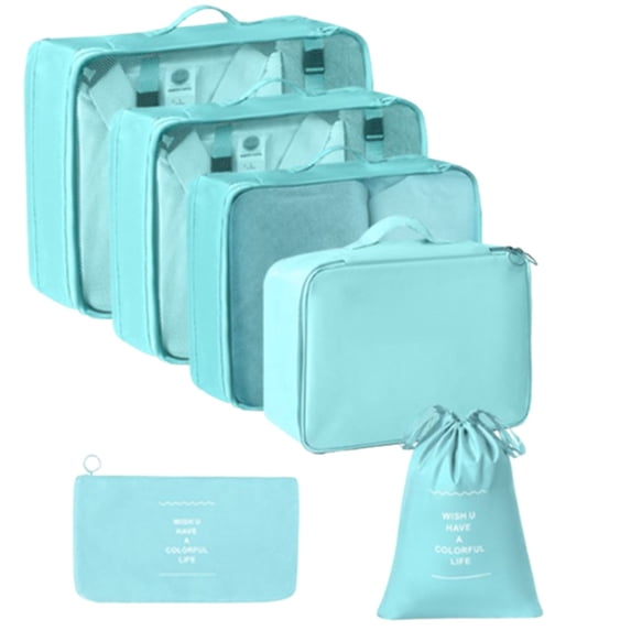 Tgbvmt 6 Piece Travel Storage Bag Set Multifunctional Packing Cubes Luggage Organizer Efficient Sorting Storage Solution for Travel Business Trip Vacation Party Favors Decor Travel Supplies