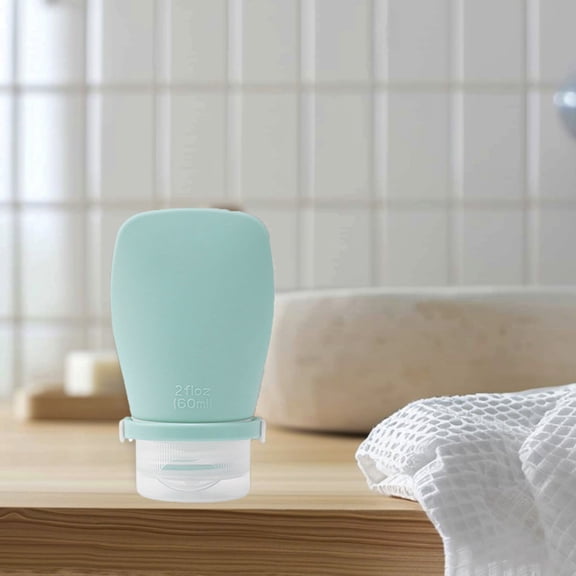 Tgbvmt 60ml Silicone Travel Bottles Leak-Proof Refillable Portable Dispensing Bottles Food-Safe Reusable Easy to Squeeze for Shampoo Lotion Cosmetics Business Trip Outdoor Travel Essentials