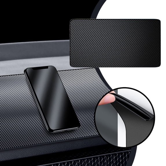 Tgbvmt 7.08 Inch Car Dashboard Anti Slip Mat Enhanced Tackiness Waterproof Heat Resistant Washable Reusable Universal for Phones Keys Sunglasses Multi Use Car Home Office Accessory