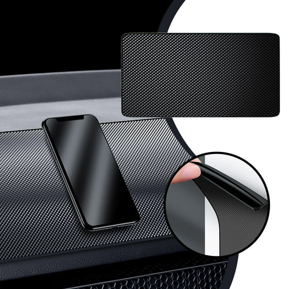 Tgbvmt 7.08 Inch Car Dashboard Anti Slip Mat Enhanced Tackiness Waterproof Heat Resistant Washable Reusable Universal for Phones Keys Sunglasses Multi Use Car Home Office Accessory