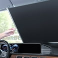 thumbnail image 1 of Tgbvmt Automatic Retractable Car Sunshade UV Radiation Blocking Heat Insulation Powerful Suction Cup Installation Front Rear Windshield Universal Unobstructed View Auto Sun Protection Accessory, 1 of 9
