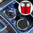 thumbnail image 1 of Tgbvmt Automotive Ashtray Metal Inner Liner LED Light Flame Retardant One Click Open Car Ashtray Convenient Clean Safe Stylish Car Interior Accessory for Vehicle Smokers Auto Table Desk Storage, 1 of 7