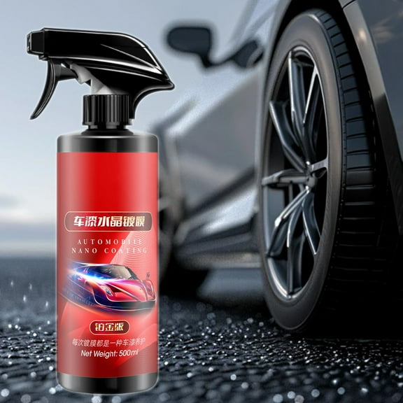 Tgbvmt Automotive Coating Agent Crystal Plating for Vehicle Paint Protection, Glossy Finish Water Repellent Waxing Spray, Scratch & Environmental Protection for Car Exterior