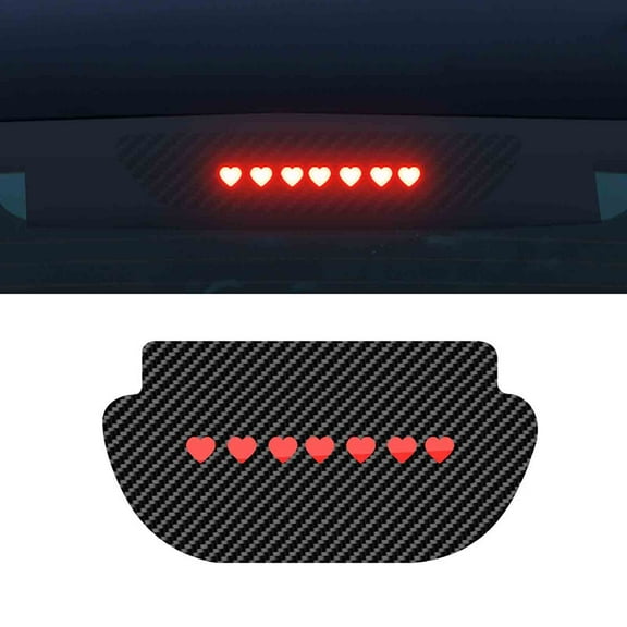 Tgbvmt Automotive High Mounted Brake Light Projection Panel for Decorative Taillight Stickers Seamless Design with High Visibility Customizable Projections for Enhanced Road Safety and Style