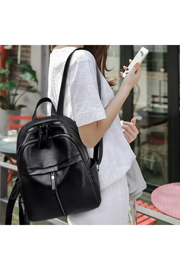 Backpack Purse for Women 10.24x5.12x12.99 Inches Fashion Faux Leather Large Capacity Multifunctional Travel Satchel Rucksack Shoulder Bag for Dating Travel Daily Use Birthday Christmas Gift