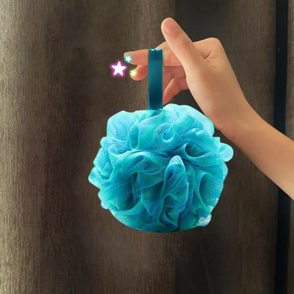 Tgbvmt Bath Sponge Soft Mesh Flower Shower Ball Body Scrubber Exfoliating Pouf Non Scattering Bubble Bath Accessory Two Tone Design Luxury Spa Shower Essentials Home Bathroom Daily Use