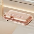 thumbnail image 1 of Tgbvmt Bathroom Soap Box with Lid Draining European Printing Plastic Storage Container Home Travel Outdoor Modern Non-Slip Organizer Small Size Convenient Use Household Bathroom Essentials, 1 of 6