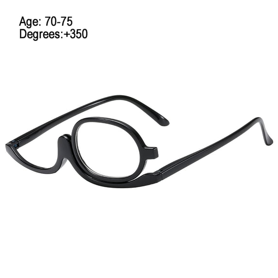Tgbvmt Bifocal Reading Glasses Rotatable Foldable Makeup Friendly Hands-Free Application Eyeglasses for Women Cosmetic Use Reading Makeup Routine Travel Flip Lens Cosmetic Reading Glasses Daily Wear