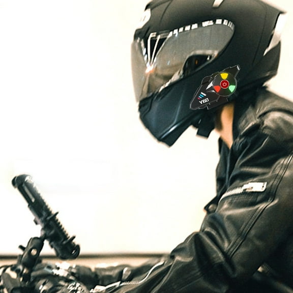 Tgbvmt Bluetooth 5.3 Motorcycle Helmet Earphones with RGB Lighting, Intelligent Noise Reduction, IPX6 Waterproof, 25-Hour Battery, Perfect for Long Rides & Safe Communication on the Road