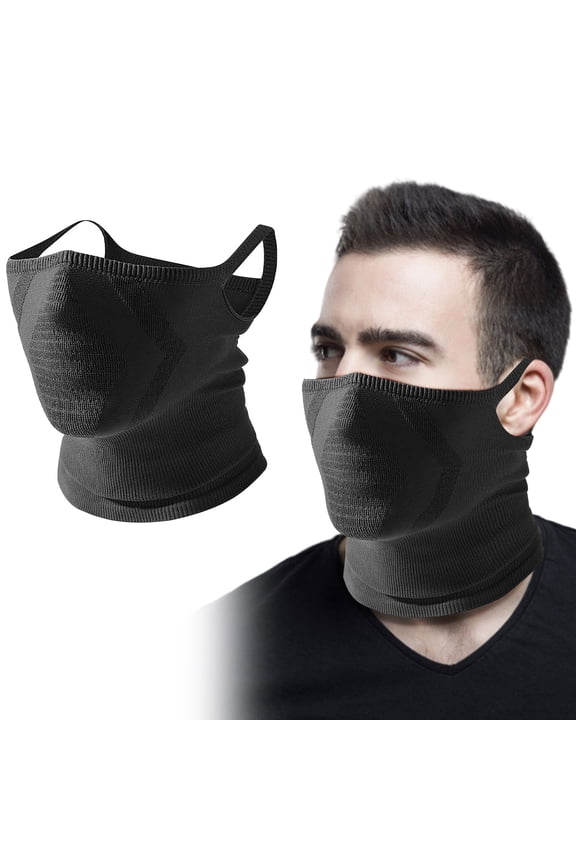 Breathable Windproof Face Mask Ear-Hanging Ice Silk Material Moisture-Wicking Mesh for Motorcycle Riding Skiing Outdoor Activities Cold Weather Daily Commuting Sunscreen Protection