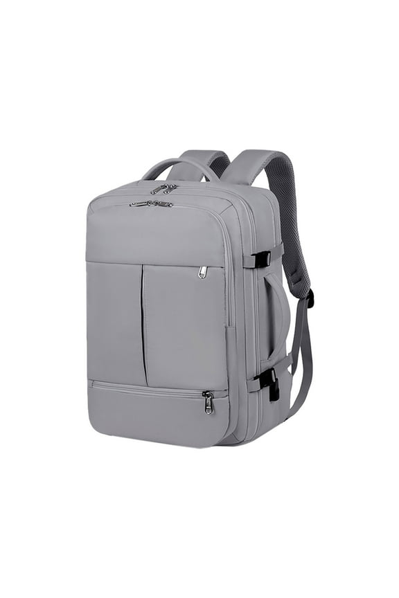 Business Backpack, 15 Inch Laptop Computer Bag, Multi-Compartment Travel Backpack with USB Charging Port, Luggage Strap for Easy Carrying, Waterproof Polyester for Short-Term Travel and Work