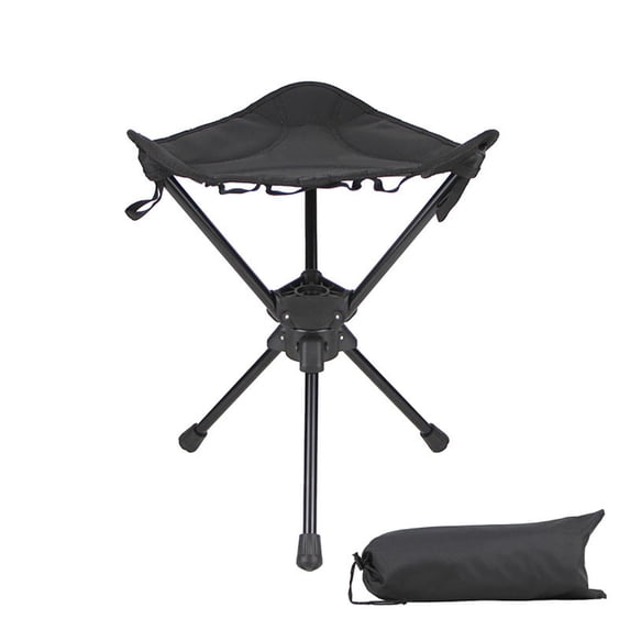 Tgbvmt Camping Folding Rotating Chair Aluminum Alloy Triangular Frame 360° Rotation Breathable Fabric Ergonomic Design Lightweight Portable for Camping Fishing Hiking Barbecues Picnics