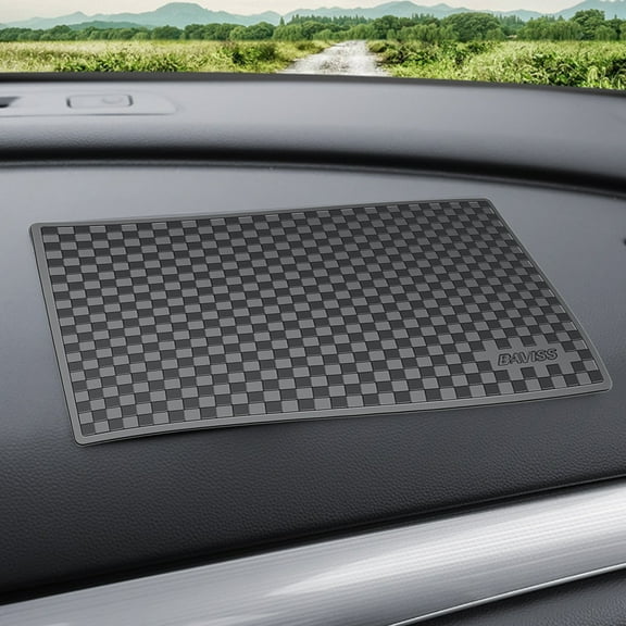 Tgbvmt Car Center Console Anti-Slip Pad Dashboard Non-Slip Storage Mat High Temperature Resistant Non-Deformable for Car Phone Perfume Holder Auto SUV Truck Van Vehicle Interior Accessories