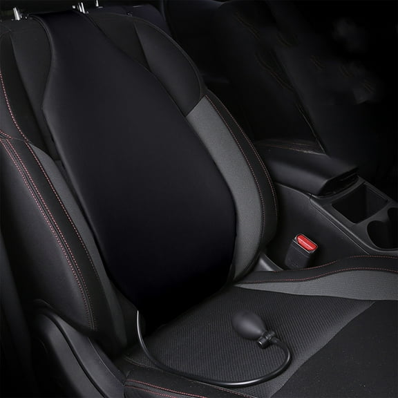 Tgbvmt Car Lumbar Support Cushion Inflatable Pad Backrest Pillow Ergonomic Adjustable Seat Cushion for Driving Long Trips Home Office Use Comfort Support Relax Reduce Fatigue