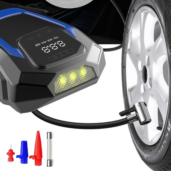 Tgbvmt Car Mounted Inflations Pump,Portable Tire Inflator for Cars Bikes,High-Power 12V Inflator for Quick Tire Inflation,Long 2.8m Cord 0.45m Hose for Easy Tire Access for Emergency Tire Inflation