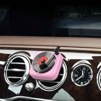 Tgbvmt Car Perfume Vent Clip, Retro Phonograph Record Player Air Freshener, Refillable Car Scent Diffuser, Compact Perfume Clip for Car Air Conditioning, Stylish Car Decor