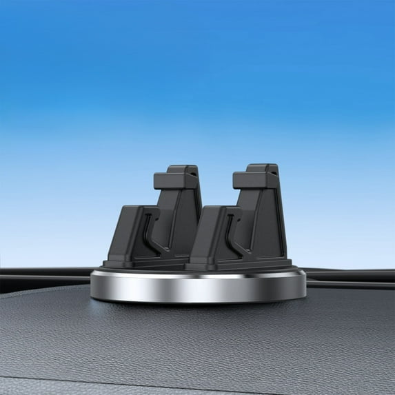 Tgbvmt Car Phone Stand Suction Cup 360 Degree Rotation Auto Dashboard Holder Metal Universal Hands-Free Mount for Navigation Shock Absorption on Bumpy Roads for Easy Viewing and Safe Driving