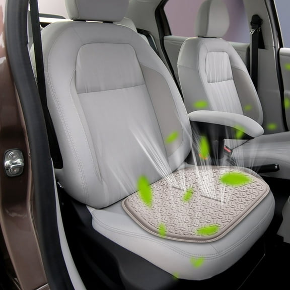 Tgbvmt Car Seat Cushion, Ventilated Summer Gel Cushion with Ice Silk Cover, Cooling Seat Pad for Cars, Breathable Comfortable Cushion for Long Rides, Relieves Fatigue Ensures Dry Comfort on Hot Days
