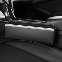 Tgbvmt Car Seat Filler Organizer, Multifunctional Auto Console Side Storage Box, Leather Front Seat Organizer, Holds Phones, Sunglasses, Change, Stylish Gap Filler for Car Seats